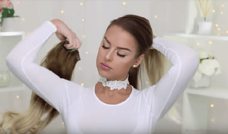 STEP 1: CLIP IN YOUR HAIR EXTENSIONS