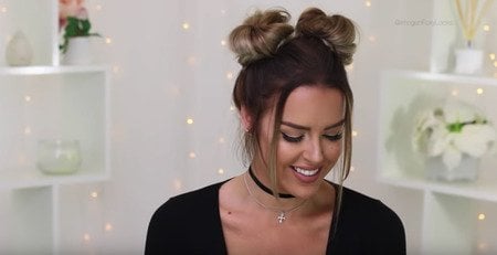 SPACE BUNS HAIR TUTORIAL